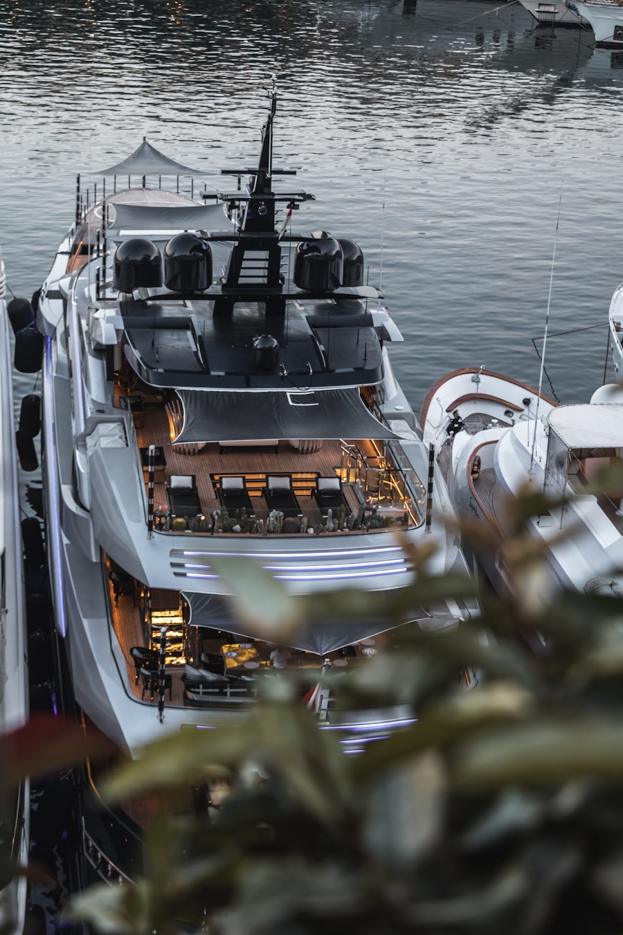 Close-up hull and structure inspection of a marine vessel